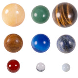 Crystal Spheres Solar System Planets Gemstone Collection Home Decor