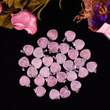 Rose Quartz Crystal Heart Pendants for Jewelry Making