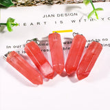 Crystal Stone Amethyst Tiger's Eye Pendant Charms for DIY Jewelry