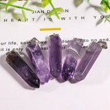 Crystal Stone Amethyst Tiger's Eye Pendant Charms for DIY Jewelry
