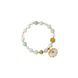 Crystal Stone Bracelet with Shell Pendant Lucky Women's Jewelry