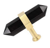 Crystal Stone Double-Pointed Wand Cabinet Pulls Knobs Door Handle