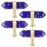 Crystal Stone Double-Pointed Wand Cabinet Pulls Knobs Door Handle