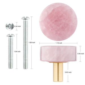 Crystal Stone Drawer Knobs Cupboard Door Pull Handles