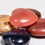 Crystal Stone Heart Shape 30mm Chakra Healing Reiki Beads - 12pcs