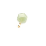 Hexagon Rose Quartz Tiger's Eye Opal Crystal Stone Pendulum Necklace Earrings