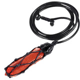 Crystal Stone Hexagonal Point Pendant Necklace Reiki Crystal Wands