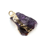 Amethyst Rock Crystal Quartz DIY Necklace Pendant