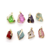 Amethyst Rock Crystal Quartz DIY Necklace Pendant