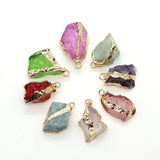Amethyst Rock Crystal Quartz DIY Necklace Pendant