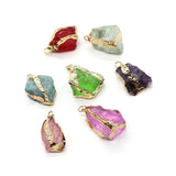 Amethyst Rock Crystal Quartz DIY Necklace Pendant