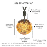 Crystal Stone Metatron's Cube Angel Reiki Energy Necklace
