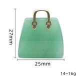Natural Crystal Stone Mini Tote Bag Ornament Healing Crystal