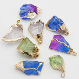 Crystal Stone Multicolor Pendants Phnom Penh Necklace Reiki Charms DIY Jewelry