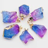 Crystal Stone Multicolor Pendants Phnom Penh Necklace Reiki Charms DIY Jewelry