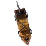 Crystal Stone Pendant Sword Shape Amulet Necklace Accessory