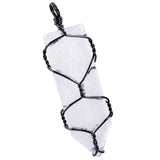Crystal Stone Pendant Sword Shape Amulet Necklace Accessory