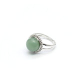Grey Moonstone Lapis Quartz Crystal Women Ring Bands Wedding Jewelry