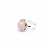 Grey Moonstone Lapis Quartz Crystal Women Ring Bands Wedding Jewelry
