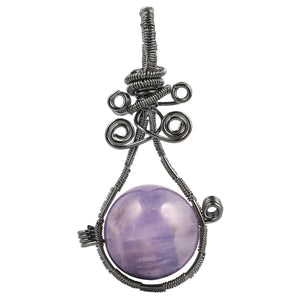 Crystal Stone Round Beads Pendant DIY Necklace