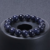 Natural Crystal Stone Star Sandstone Beaded Bracelet Lucky Healing Stone