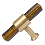 Crystal Stone T Bar Knobs for Cabinet Kitchen Hardware Pulls Handles