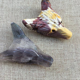 Natural Crystal Stone Wolf Head Pendant Necklace DIY Accessories