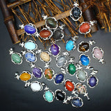 Natural Crystal Stones DIY Necklace Pendant For Women Girls Unisex