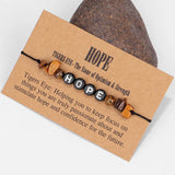 Tiger's Eye Hope Bracelet for Women Men Yoga Healing