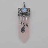 Tigereye Lapis Opal Labradorite Carnelian Stone Pendant