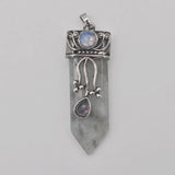 Tigereye Lapis Opal Labradorite Carnelian Stone Pendant