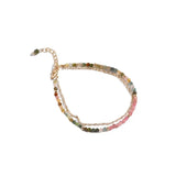 Natural Crystal Woman's Bracelet Double Layer String Fine Crystal Gift