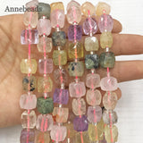 Colorful Fluorite Quartzs Crystal Stone Bead Loose Square Beads