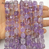 Faceted Light Amethysts Quartz Beads for Jewelry Making