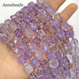 Faceted Light Amethysts Quartz Beads for Jewelry Making