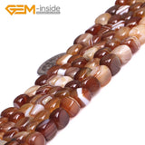 Natural 8x8mm Agates Carnelian Stone Beads 15 Inches