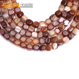 Natural 8x8mm Agates Carnelian Stone Beads 15 Inches
