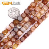 Natural 8x8mm Agates Carnelian Stone Beads 15 Inches