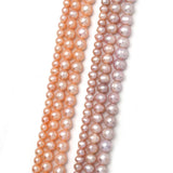 Peacock Grey 5-10mm Natural Cultured Freshwater Pearl Near Round Beads
