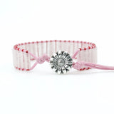 Natural Love Stone Wrap Bead Bracelet for Girls