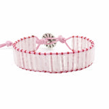 Natural Love Stone Wrap Bead Bracelet for Girls