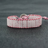 Natural Love Stone Wrap Bead Bracelet for Girls