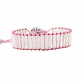 Natural Love Stone Wrap Bead Bracelet for Girls