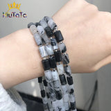 Faceted Rutilated Quartz Stone Beads for DIY Bracelet Making