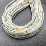 Natural Stone Tube Beads 2*4mm for Jewelry Making DIY