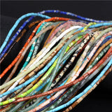 Natural Stone Tube Beads 2*4mm for Jewelry Making DIY