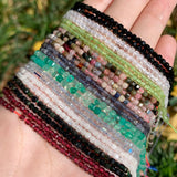 Natural DIY Necklace Bracelets Earrings Gemstones Garnet Peridot Amethysts