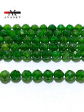 Faceted Dark Green Diopside Stone Beads 2-4mm 15''