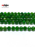 Faceted Dark Green Diopside Stone Beads 2-4mm 15''