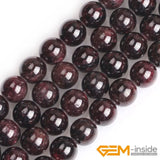 Natural Dark Red Garnet 1.5-2mm Big Hole Bead 15-inch Strand for Jewelry Making